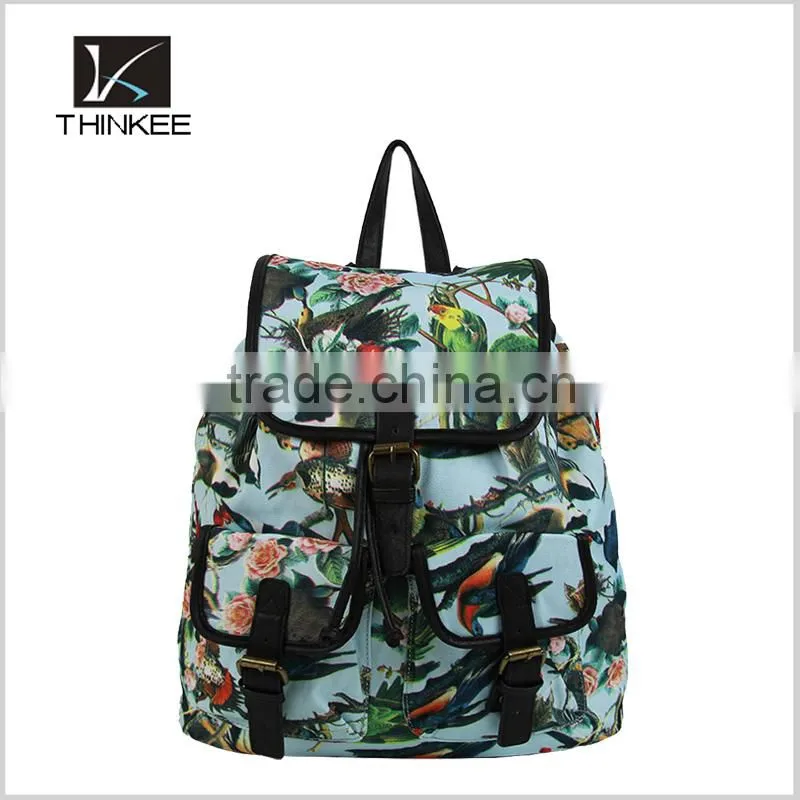 Girls drawstring bag 2016 new model hot sale fashion drawstring backpack bag