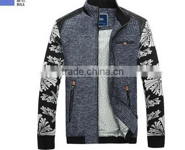 Fashionable hot sell colorful leather jacket men down jacket