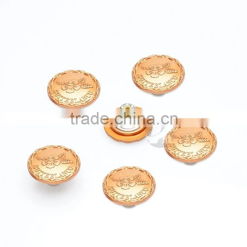 High Grade Copper Custom Made Clothing Button