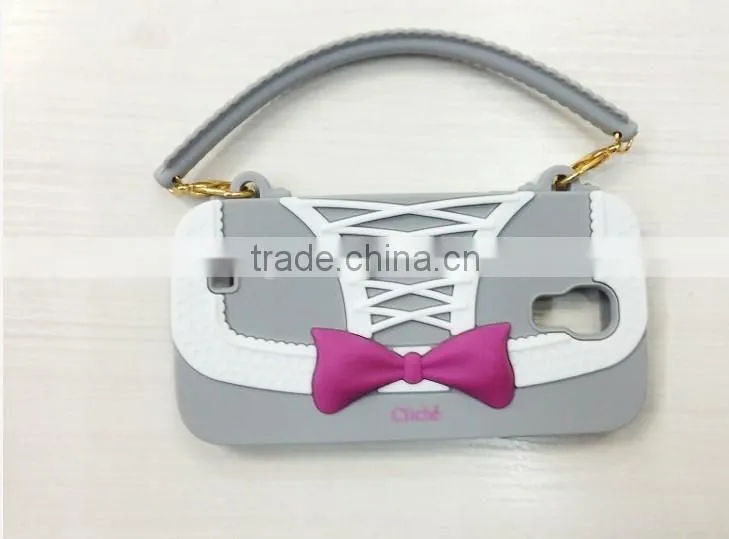 2013 Newest Silicone Bowknot Wallet Fancy Luxury Cell Phone Cases for Sumsung 9300/ 9500/ 7100 "11"