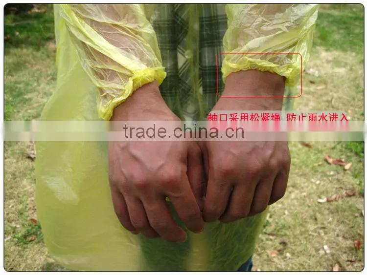 outdoor travel one time use disposable poncho