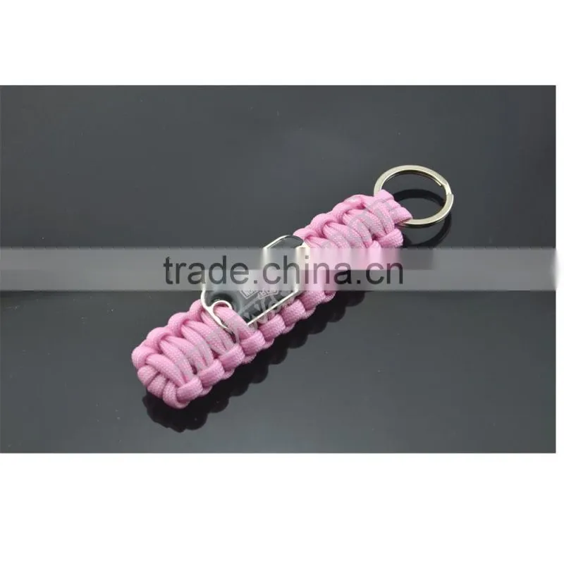 2016 newest customized paracord key chain for outdoor sports