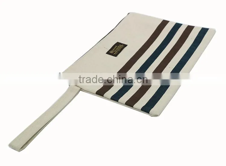 2016 hot sale lady ciutch bag plain canvas clutch bag