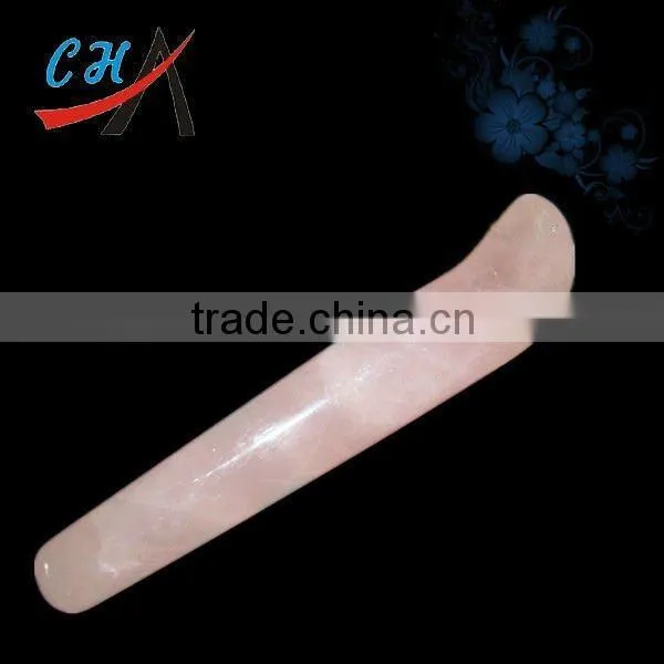 rose quartz gemstone massage wand