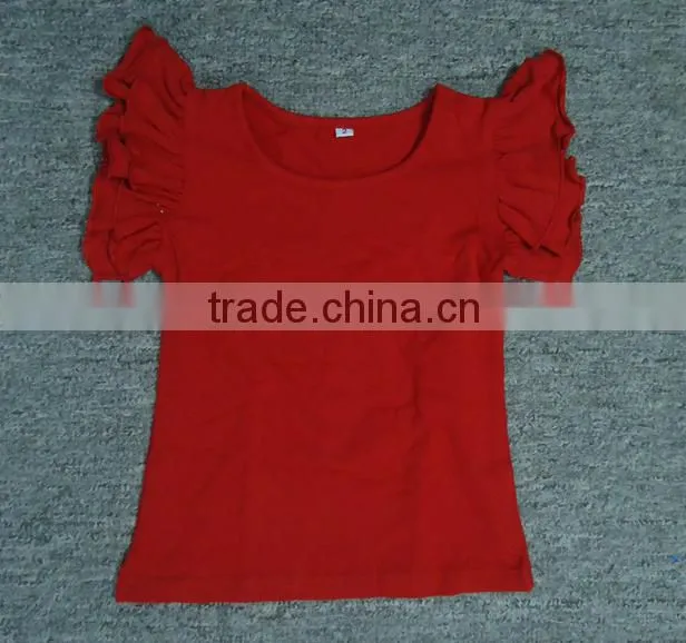 Digitally Printed round-neck baby girls Tee Shirts Customized children relgan tee shirt