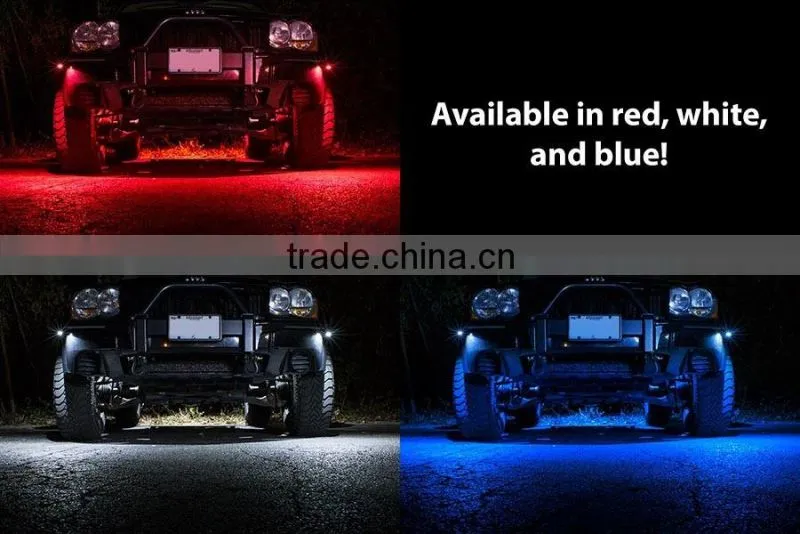 popular underbody led flood boat deck light car accessories led rock light Kit -8