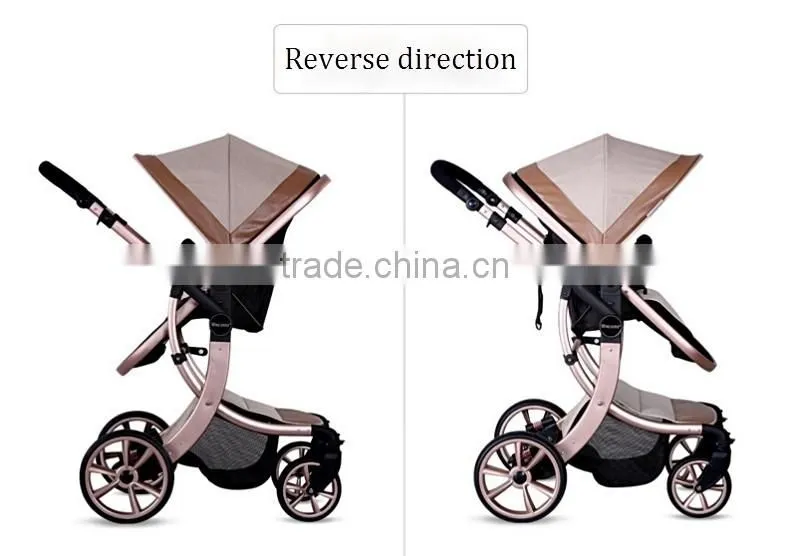 High lanscape with X type frame baby strollers,One key folding baby stroller