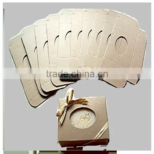 Custom Printed Retail Brown Craft Paper Soap Packaging Box
