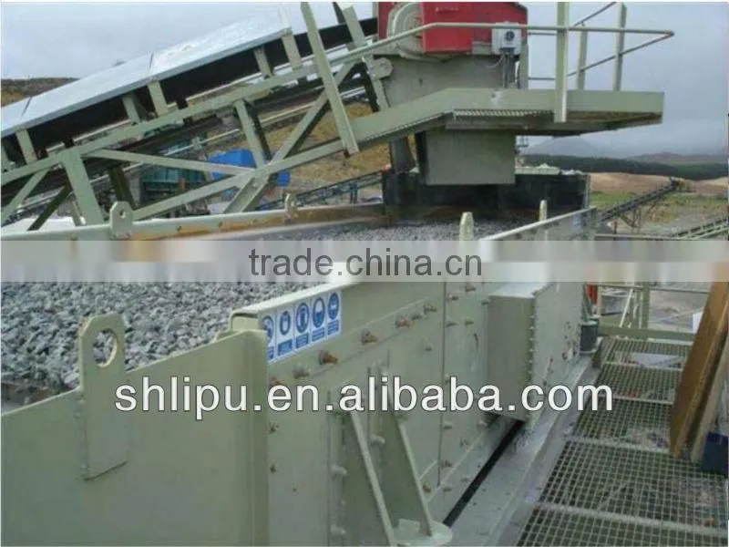Speed adjustable vibrating shaker screen for ore