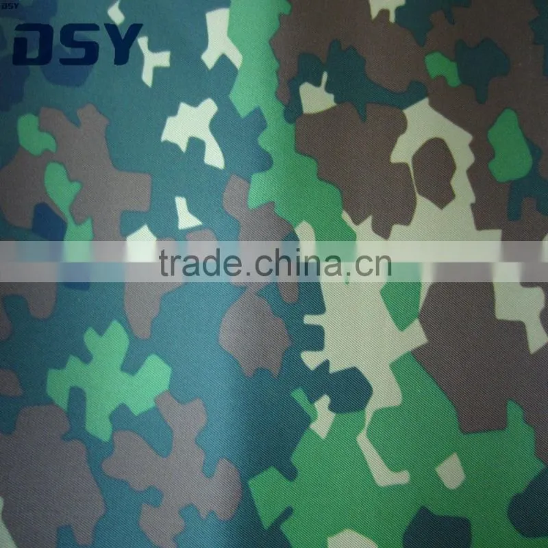 camouflage printed polyester oxford fabric