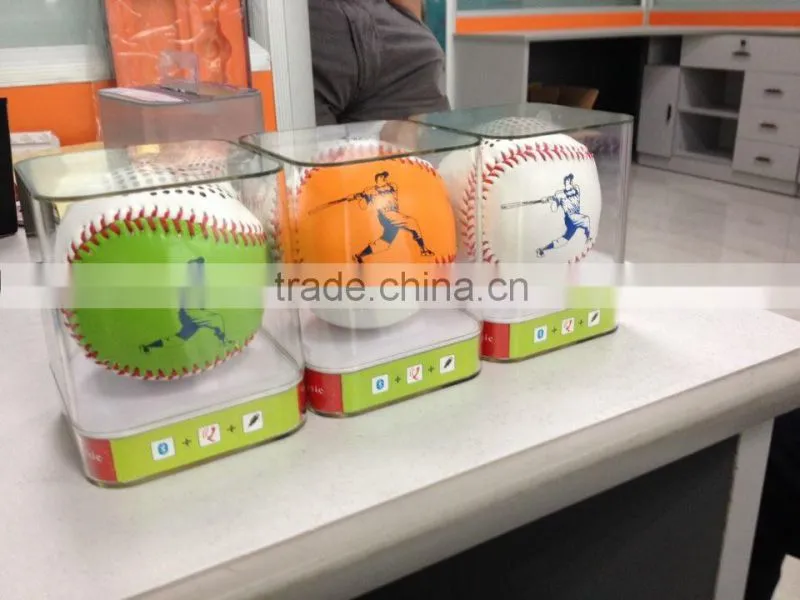 new gadget baseball bluetooth speaker promotional gift bluetooth speaker small ball speaker