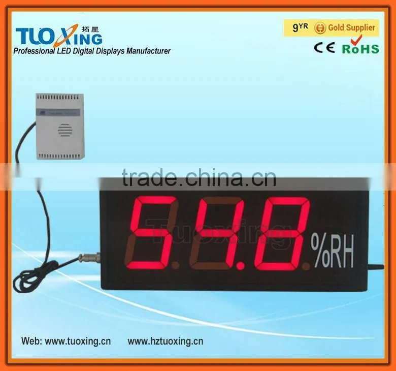 4 inch 3 digits LED indoor humidity monitor