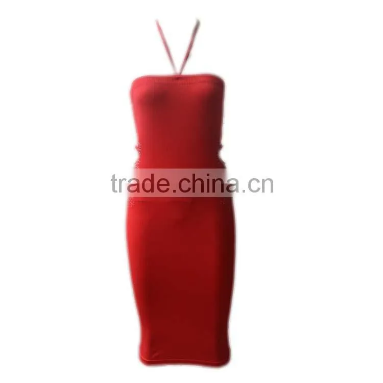 2016 Hot Selling Top Design Hollow-out Rhinstone Wiht Straps Sexy Seamless Japanese Prom Dress
