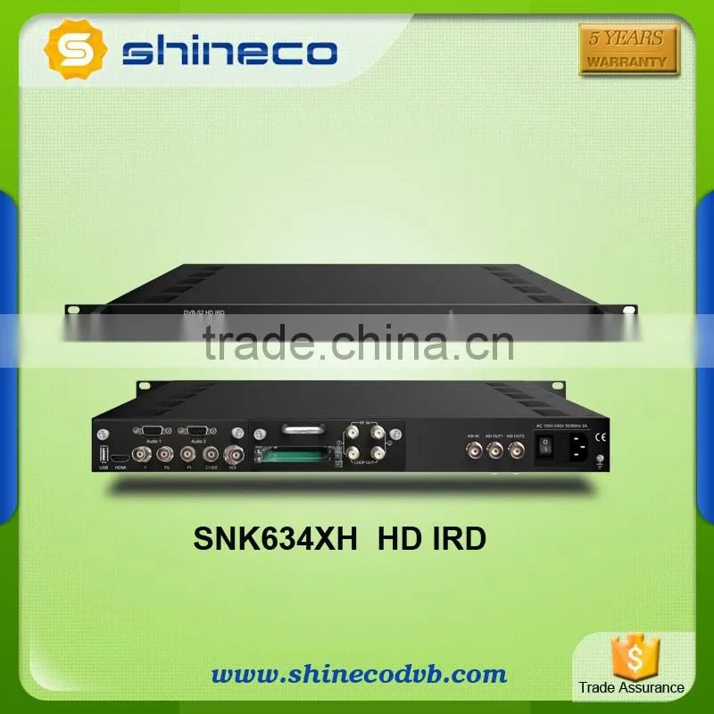DVB S2 to IP Decoder , 48 SPTS UDP IRD with Mux Function