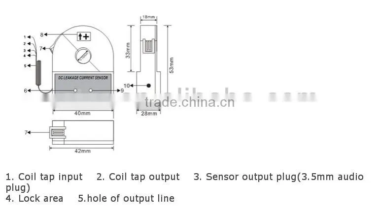 ETCR010D Split Type High Accuracy DC Leakage Current Sensor