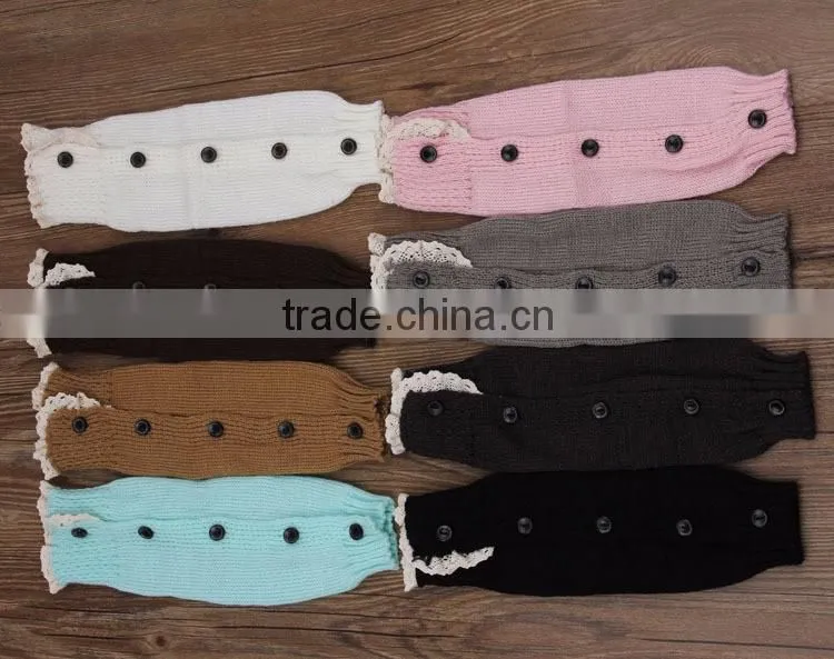 2015 Wholesale Acrylic Crochet Baby Girl Leg Warmers Knitting Leg Warmers For Kid