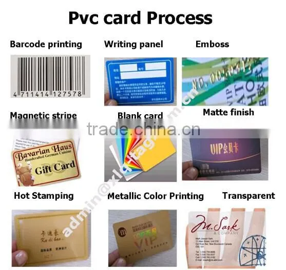 2014 high quality Preprinted Plastic thermal print blank card