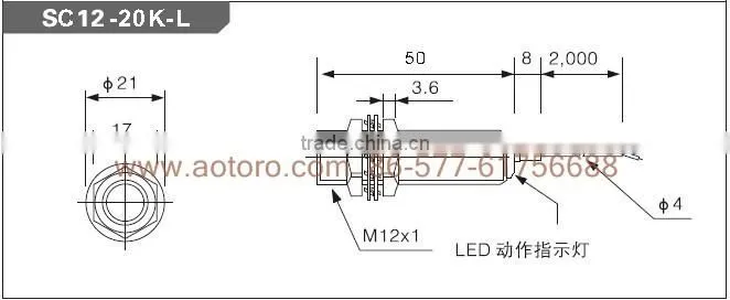 SC12-20K-L speed sensor proximity switch china supplier quality guaranteed