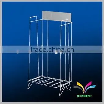 Fashion design 4 pockets metal library outdoor newspaper stand