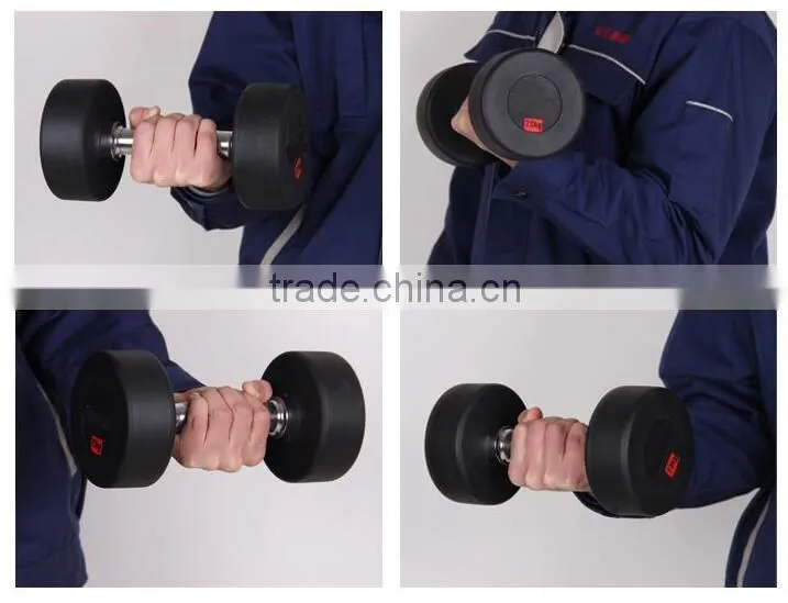 Crossfit New design Gym Basic Equipment Rubber Coated Hex Dumbbell