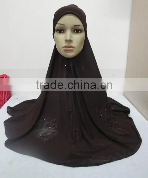 H306 big size muslim hijab with flower prints,islamic scarf