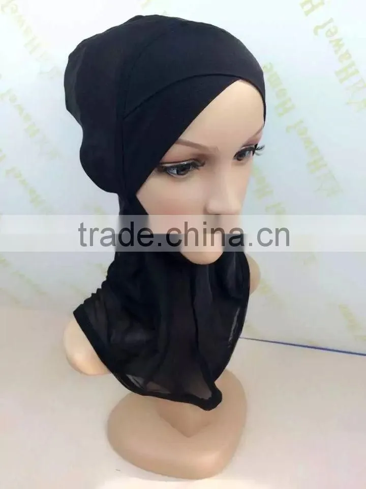 C075 new criss cross thin net ninja inner underscarf with slim face design