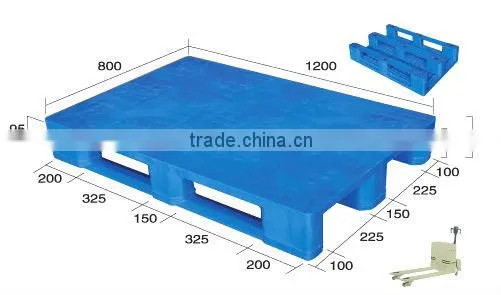 single faced Euro standand plastic flat pallet