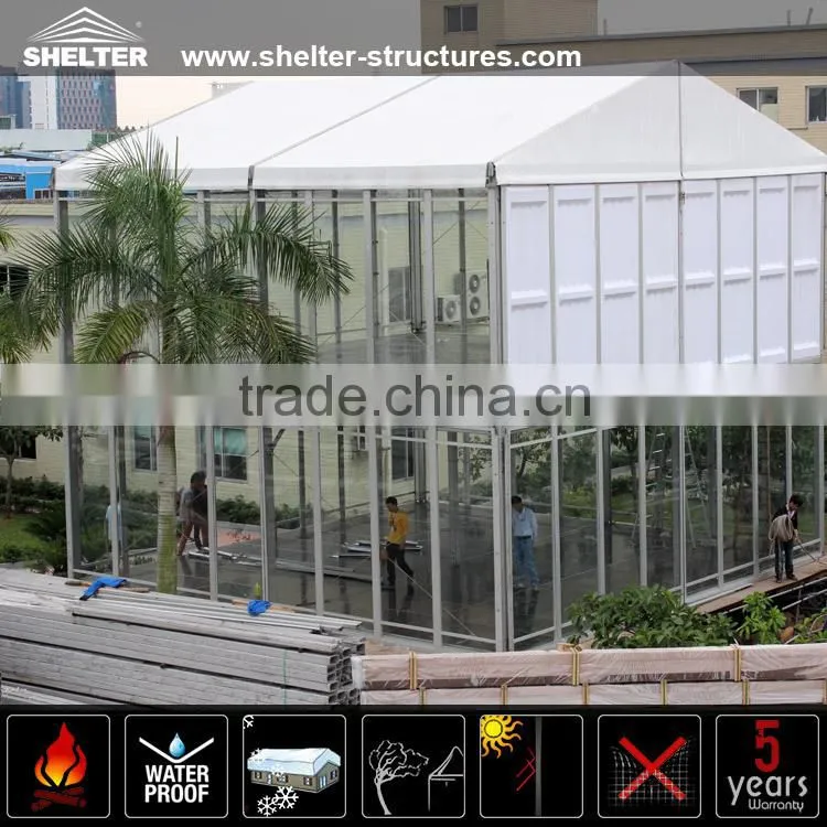 20x40m Emporium Double Decker Tent with ABS solid wall for sale two-story marquee