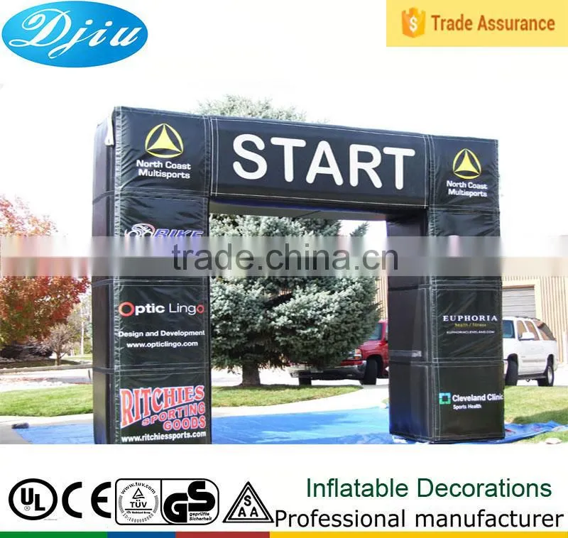 DJ-GM-33 manufacturer advertising inflatable arch customized new type start racing
