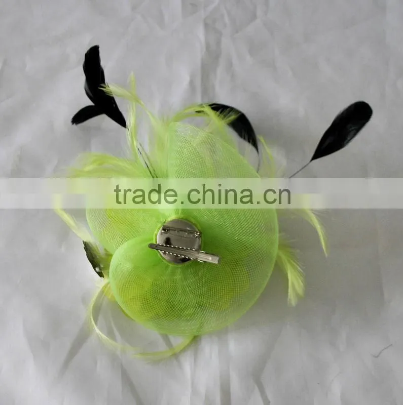 Novelty hot netting feather flower hair accessories
