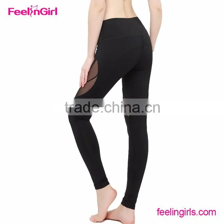 Black Red Purple Yoga Pants Running Tights Women's Workout Leggings