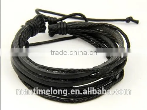 leather wrap bracelet braided leather bracelet teen leather bracelet
