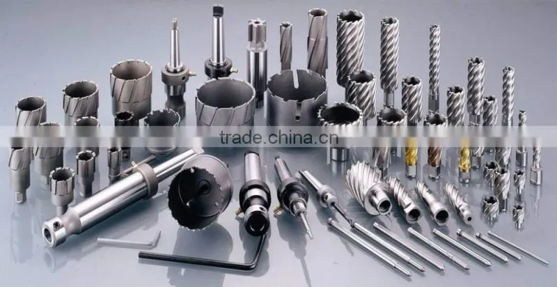 Cutting tools with box set of HSS annular cutter