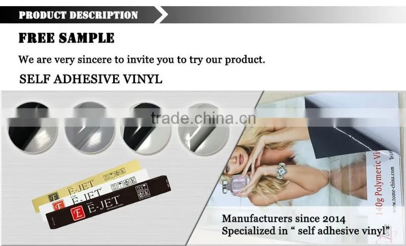 E-JET Self adhesive vinyl sticker for car wraps