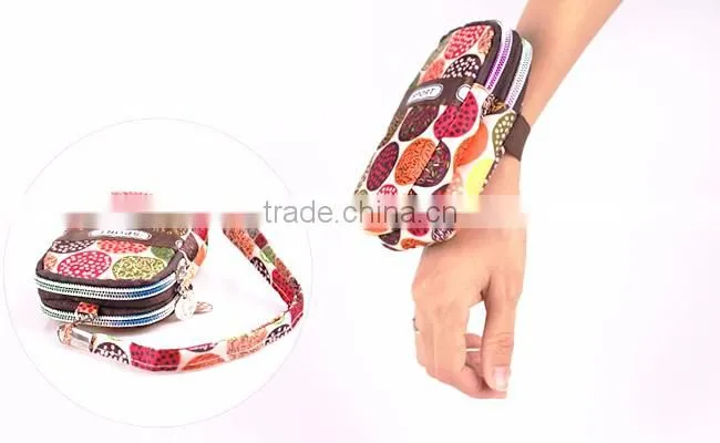 Custom made high quality Ms Wristband movement phone wallet bag