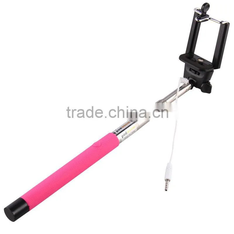 Fashionable Z07-5 Plus Selfie Monopod Stick For Samsung With CableFor All Mobile Phone