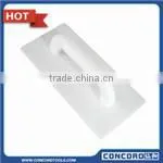 Low density orange masonry float with plastic handle
