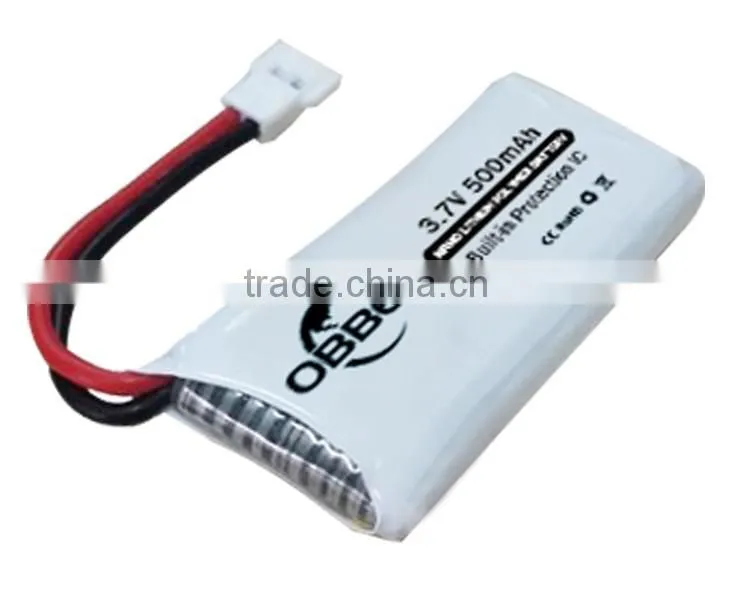 Hot selling 1S 500mAh mini rc helicopter camera lithim polymer battery for quadcopter