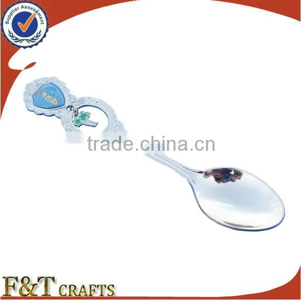 advertising event gifts iron and chrome new printed souvenir spoon