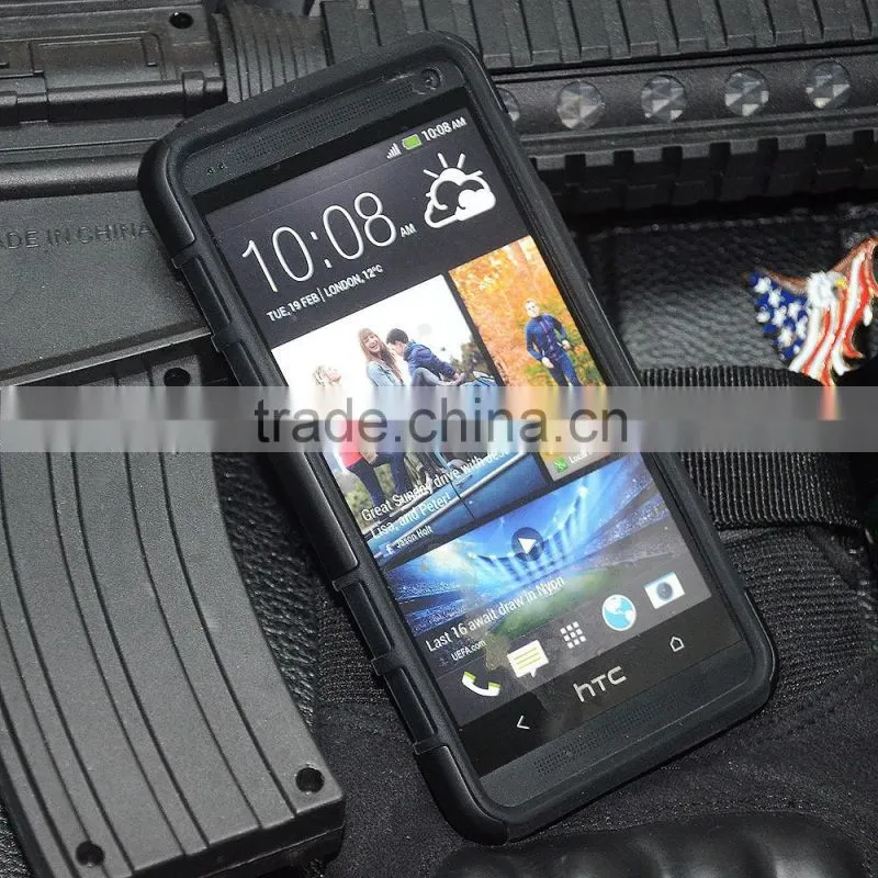 Factory directly Future Armor Impact Combo phone Case for HTC ONE M7