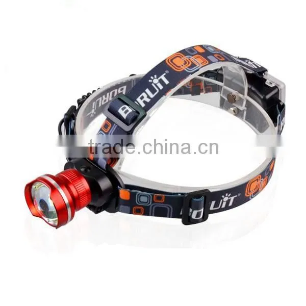 Aluminum Alloy Powerful Zoomable 10W XM-L T6 LED Helmet Headlamp For Hiking , Camping