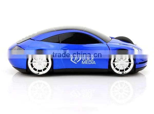 Wireless Custom Logo 2.4Ghz Racing Car Mouse