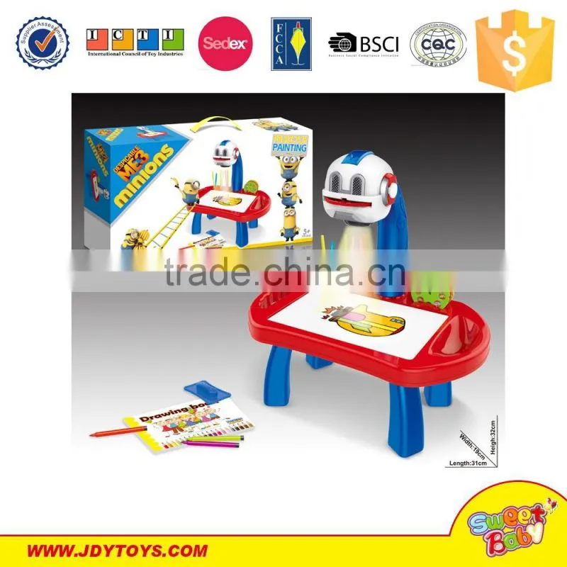 2016 Intelligent toys projection painting machine projector desk robot
