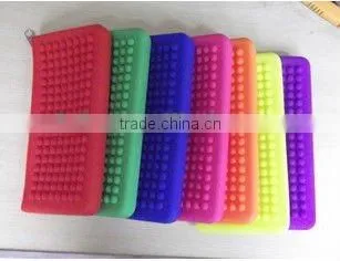 2012 new style silicone women wallets