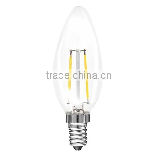 replacement led c35 e14 filament bulbs 4w 400lm