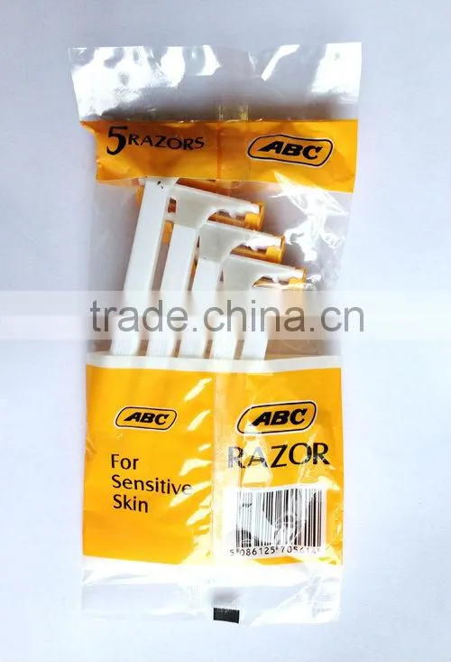 Disposable plastic handle straight razor