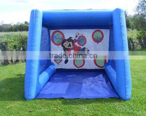 PVC penalty pitch inflatable football pitch soccer goal game with score holes,inflatable football tunnel mini soccer pitches