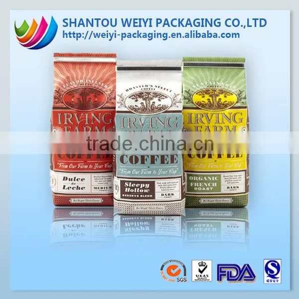 environmental protection food vacuum plastic bag wholesale coffe packaging bag