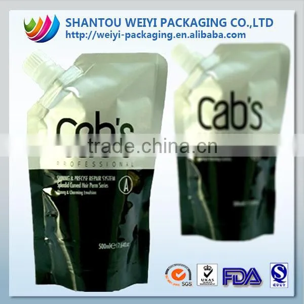 Portable Folding Drink Water Plastic Bag/Water Proof Spout Food Bag/Foldable Drinking Water Spout Pouch