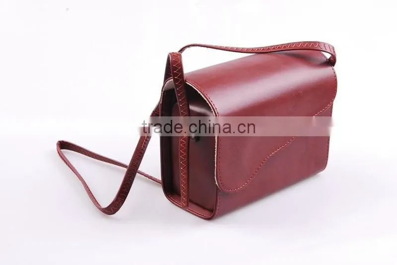 Korean style shoulder bag Leather Shoulder Camera bag, vintage small camera bag